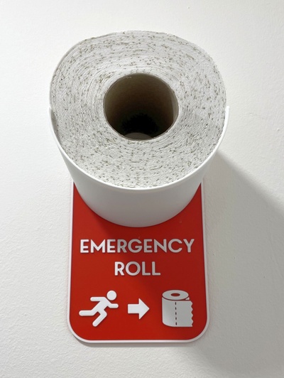 emergency toilet paper roll holder by dominik palo household house models 3d print model - Mito3D