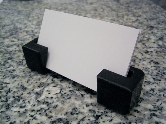 negócio cartão suporte by muddtt casa escritório visitas titular thingiverse 3d print model - Mito3D