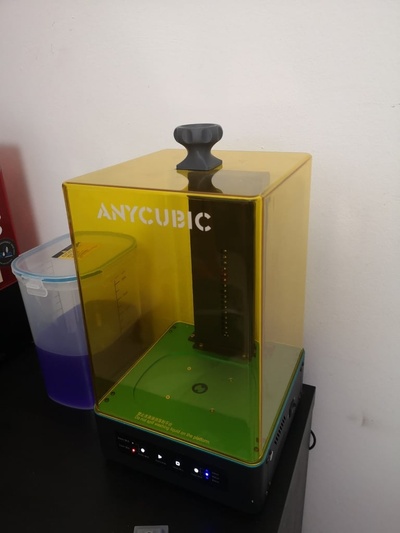 anycubic wash cure lid handle by squid man 3d printer accessories msla resin sla station 3d print model - Mito3D