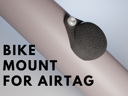 bike mount an airtag by kazikk 3d printer accessories bottle tracker airtags 3d print model - Mito3D