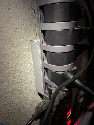 powerstrip wall mount by nraney household office 3d print model - Mito3D