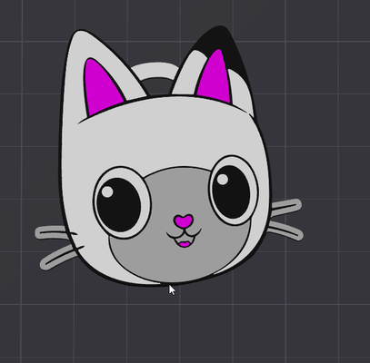 pandy pençeleri anahtarlık by 3dunspol araçlar gadget'lar logo kedi yavrusu karikatür 3d print model - Mito3D