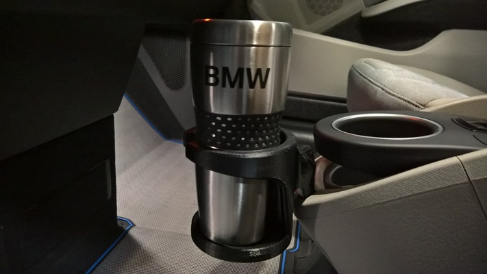 cup holder bmw vehicle by muddtt hobby & diy vehicles thingiverse 3d print model - Mito3D
