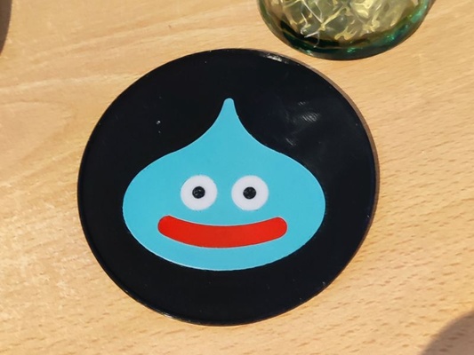 dragon quest slime coaster - mmu remixed by ippe art signs & logos multimaterial 3d print model - Mito3D
