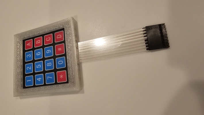 arduino keypad holder remixed by miker73 hobby & diy electronics 3d print model - Mito3D