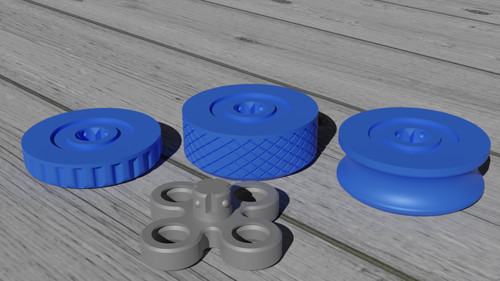 remixato pomello urto cratere attaccamento by miker73 utensili organizzatori scatola contenitore bloccaggio 3d print model - Mito3D