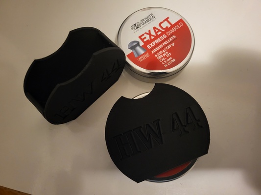 pelota lata suporte hw 44 remixado by 75echo passatempo faça esporte ar livre pistola incenso hw44 weirach 3d print model - Mito3D