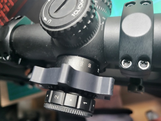 vector optics veyron scope parallax wheel grip remixed by 75echo hobby & diy sport outdoors adjust rifle airgun focus 3d print model - Mito3D