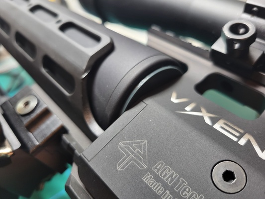 agt vixen airgun barrel washer support -airgun technology by 75echo hobby & diy sport outdoors upgrade mod scope shroud rifle alignment 3d print model - Mito3D
