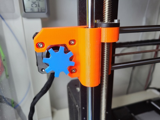 x stepper visualiser prusa-press fit by 75echo 3d printer accessories extruder visualizer motor axis pressfit 3d print model - Mito3D