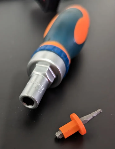 precision screwdriver bits adapter by mtorromeo tools hand freecad screwdriverbit precisionscrewdriver 3d print model - Mito3D