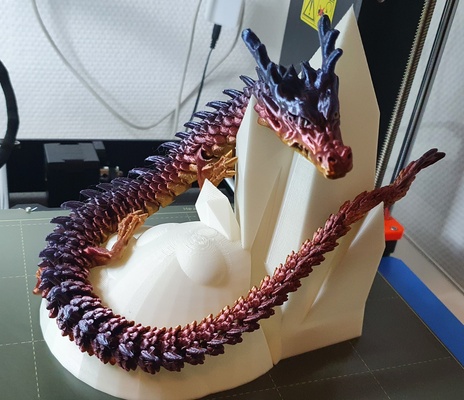 39 gemma roccia montare articolando drago by 75echo arte sculture decorazione 3d print model - Mito3D