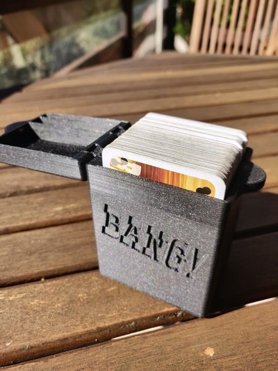 compactar magnético estrondo cartão jogos suporte by brinquedos borda jogo cartas caso bainha 3d print model - Mito3D