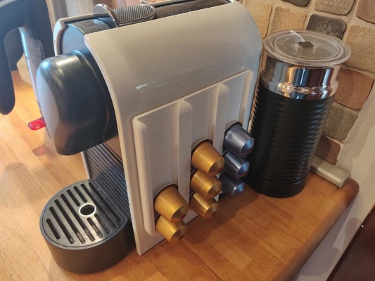 nespresso kapsül kulp destek by dün ev halkı modeller kahve şeytani tutacağı nespressokapsüller nespressokapsül 3d print model - Mito3D
