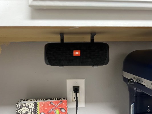 jbl speaker mount by wesyarber tools organizers kitchen 4 bluetooth 5 cabinet charge flip 3d print model - Mito3D