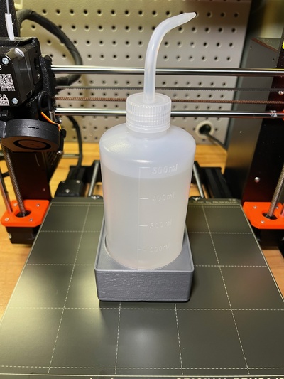 gridfinity 2x2 74mm wash bottle by realdawnerd household office organizer washbottle gridfinitybottle 3d print model - Mito3D