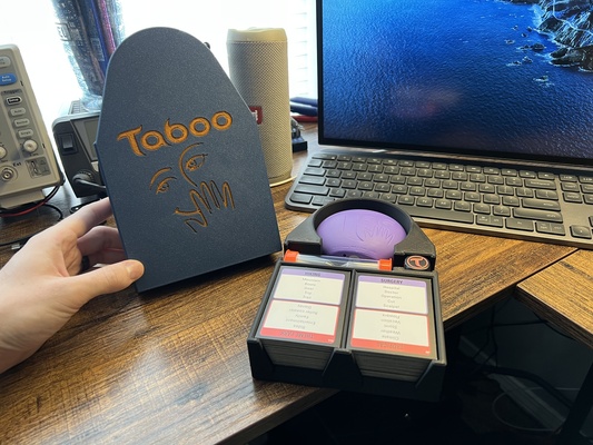 tabu jogos organizador caixa by wesyarber brinquedos borda impressão festa in pip colocar 3d print model - Mito3D