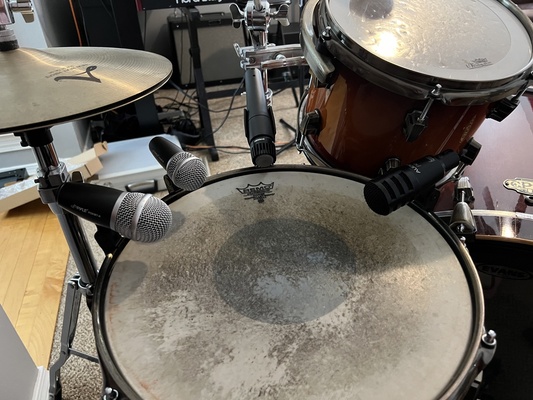 drum mic clips - ludwig epic drums no additional hardware needed by wesyarber hobby & diy music clip microphone shure rim polk audix 3d print model - Mito3D