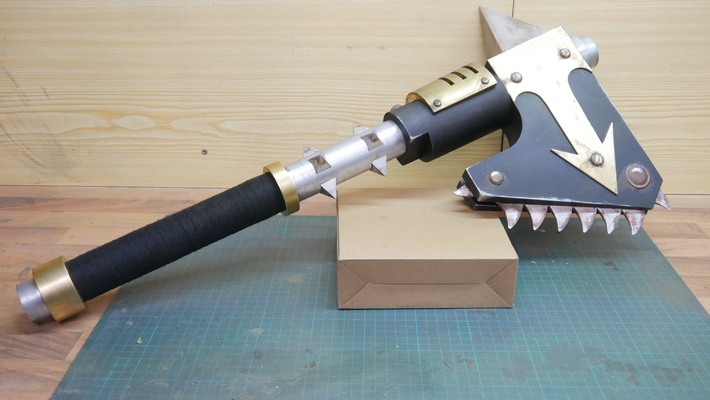 warhammer 40k chainaxe by wf3dprinting props & cosplays replica weapon cosplay warhammer40k 3d print model - Mito3D