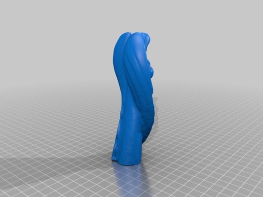 angel statue scan optimized by wf3dprinting art sculptures christmas thingiverse 3d print model - Mito3D