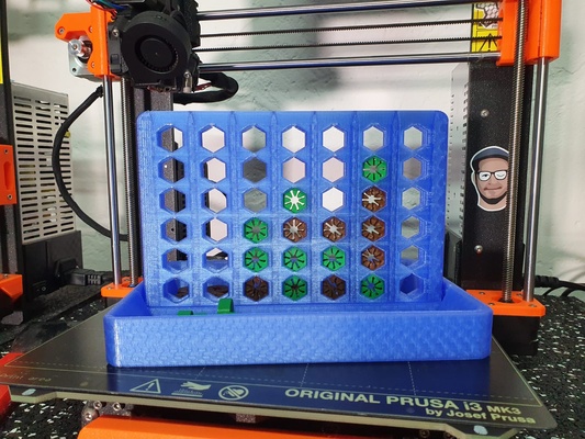 connect 4 - stay at home edition by wf3dprinting toys & games board toy game boardgame connect4 connectfour stayathome 3d print model - Mito3D
