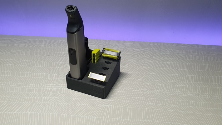 philips oneblade pro estante soporte by wf3dprinting casa modelos maquinilla afeitar máquina afeitadora 3d print model - Mito3D