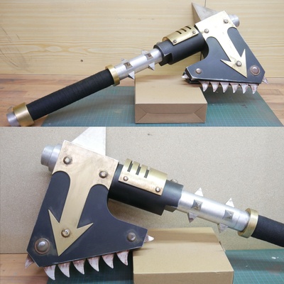 warhammer 40k chainaxe by wf3dprinting props & cosplays cosplay prop cosplayprop cosplayweapon 40kwarhammer warhammer40k 3d print model - Mito3D