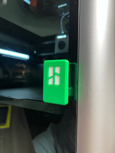x1c p1s door knob bambu lab logo multicolor insert remixed by whimsii3d 3d printer accessories handle ams bambulab x1 x1carbon labs bambulabs x1cams x1ams multicolor' 3d print model - Mito3D