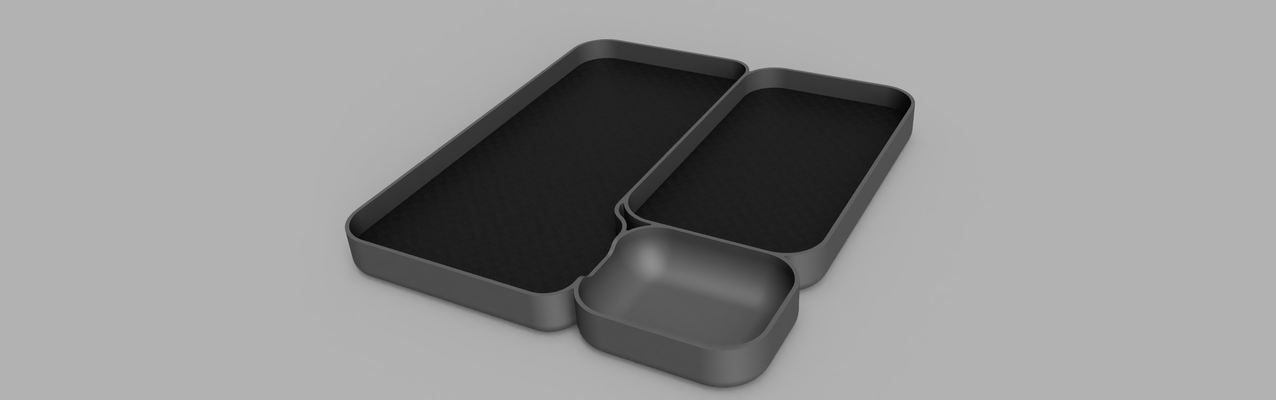 tepsi toplamak by kafes 3d baskılar araçlar organizatörler kulp destek cüzdan cep telefonu değişiklik sahibi 3d print model - Mito3D