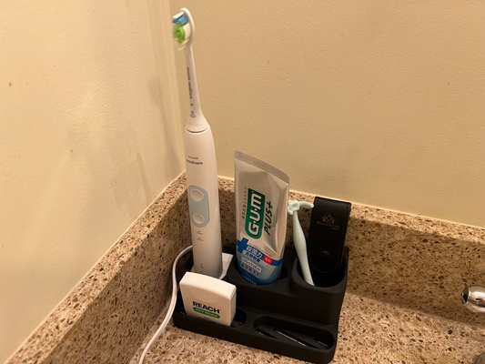 bathroom organizer sonicare mount by azure tools organizers toothbrush 3d print model - Mito3D