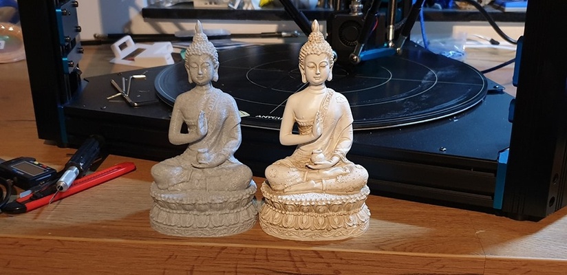 3d scanned buddha statue by printing belgian art sculptures 3dscan einscan buddhism 3d print model - Mito3D