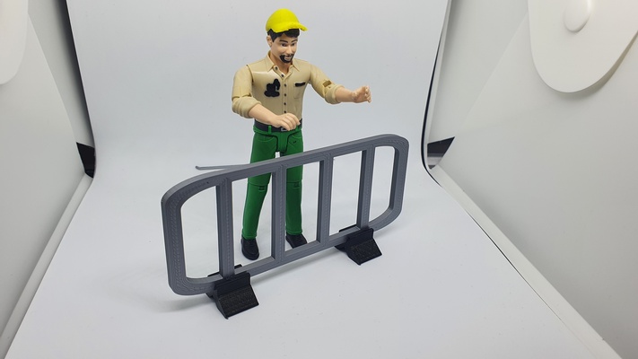 roadworks barrier by 75echo hobby & diy rc scale engineering dollhouse garage construction diorama modelling pacour 3d print model - Mito3D