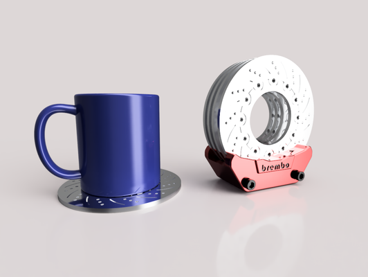 brembo disque frein coaster ensemble by épars objets collection art modèles 3d print model - Mito3D