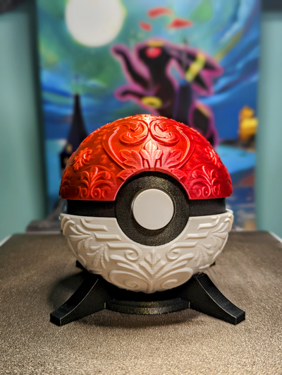 ornamental pokeball by scattered collectables toys & games pokemon deluxe pokemontoy ornate 3d print model - Mito3D