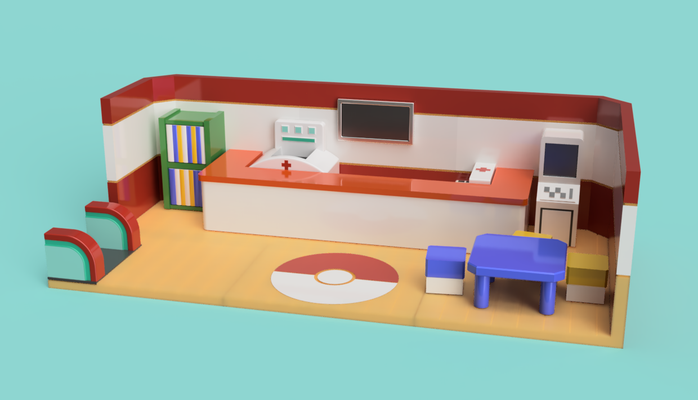 empujar lun centrar juguete diorama by dispersado coleccionables juguetes juegos caracteres pokemon figura pokemonjuguete 3d print model - Mito3D