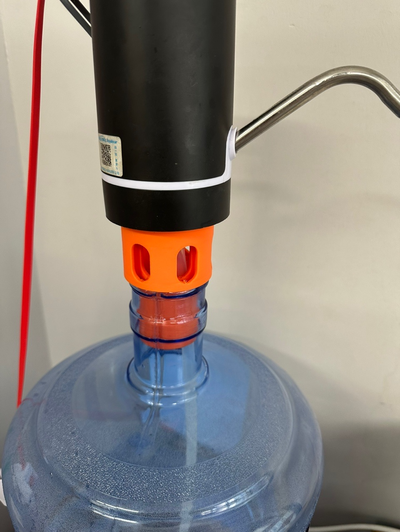 bottled water pump anti-negative pressure bracket by rstzero household house models 3d print model - Mito3D