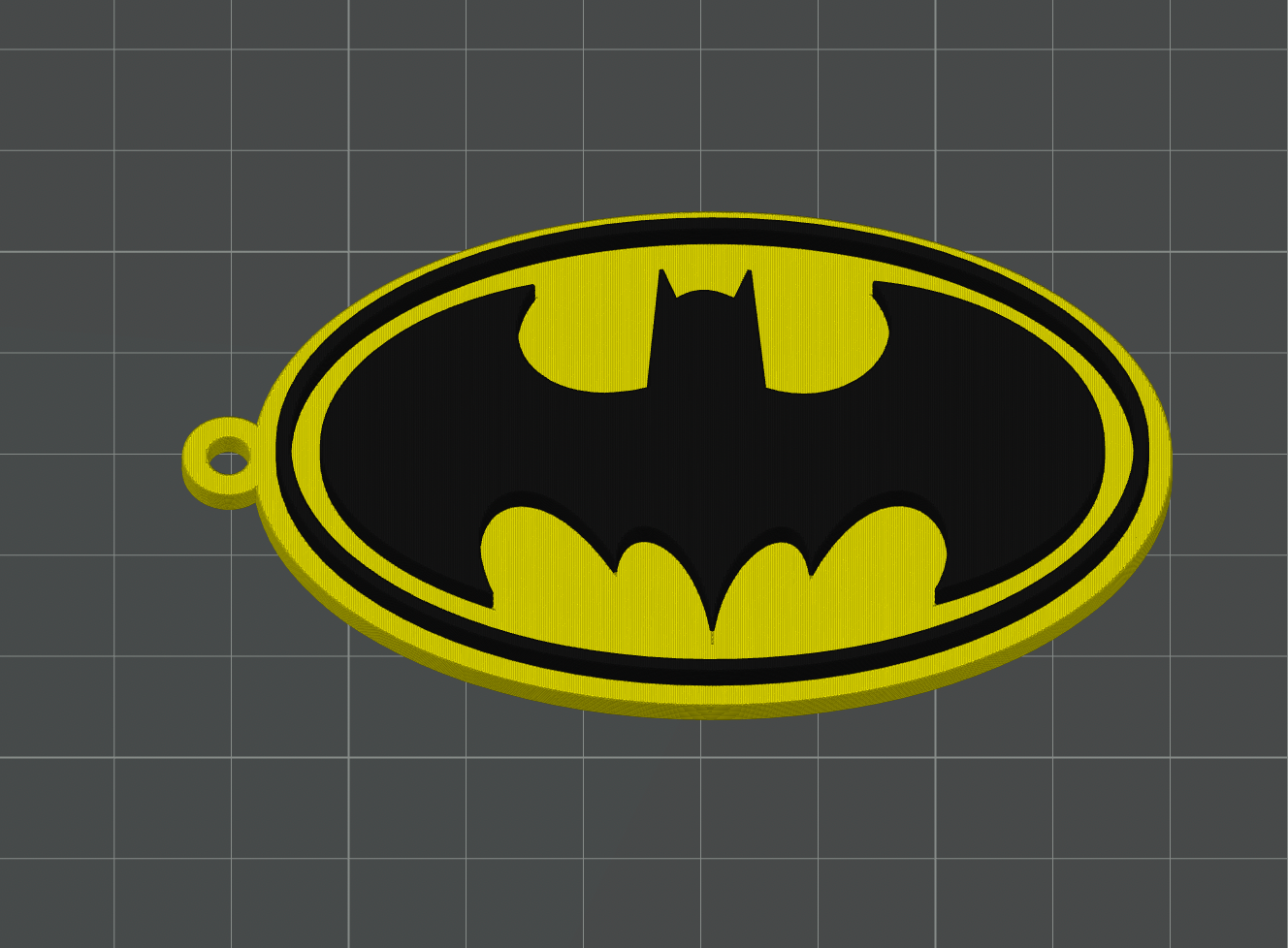 batman logotipo chaveiro 1989 keaton versão by lilás raiva arte sinais logotipos chave anel história quadrinhos quadrinho livro histórias personagem 3D print model - Mito3D