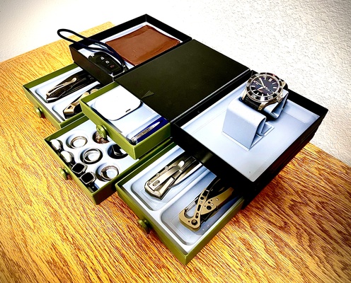 modulare parcheggiatore by tipografi domestico casa modelli gioielleria watchstand scatola gioielli 3d print model - Mito3D