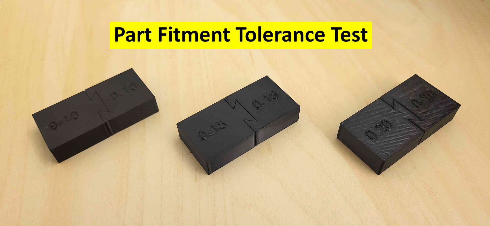 fitment tolerance test by articulatedpotato 3d printer accessories tolerancetest 3D print model - Mito3D