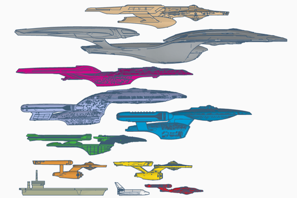 enterprise magnetic wall display star trek by crexisennex miniatures starship scifi 3d print model - Mito3D