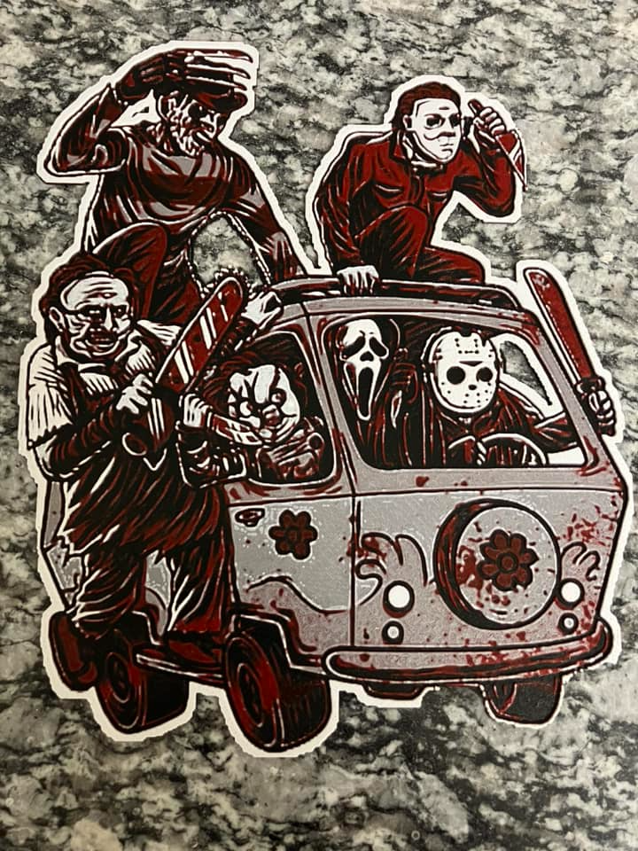 orrore mistero furgone fucina cappelli stampa by houston713texan arte 2d chucky pelle cuoio jason voorhees faccia fantasma michael myers freddy krueger 3D print model - Mito3D