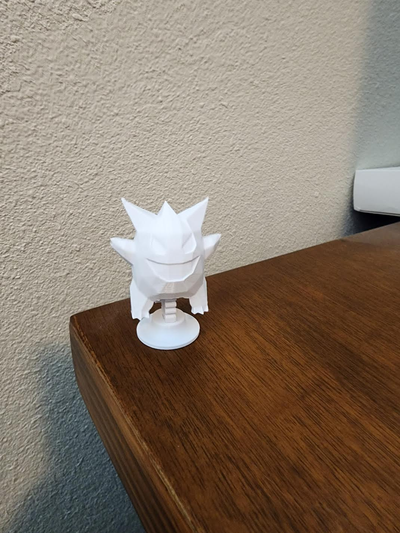 gengar low-poly bobblehead by norcalat toys & games characters pokemon 3d print model - Mito3D