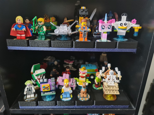 lego dimensions gridfinity display by rockettree toys & games 3d print model - Mito3D
