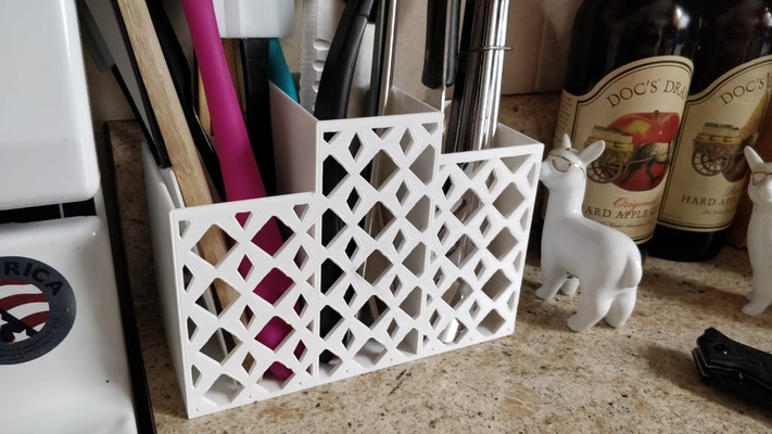 utensil basket by pango3001 household house models 3d print model - Mito3D