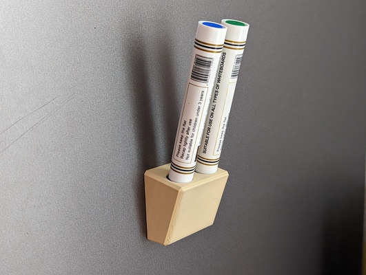 magnetic whiteboard market holder by mrstolarsky household office marker 3d print model - Mito3D