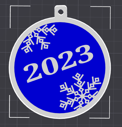 2023 weihnachten ornament by abonnieren haushalt feierlichkeiten dekor urlaub 3d print model - Mito3D