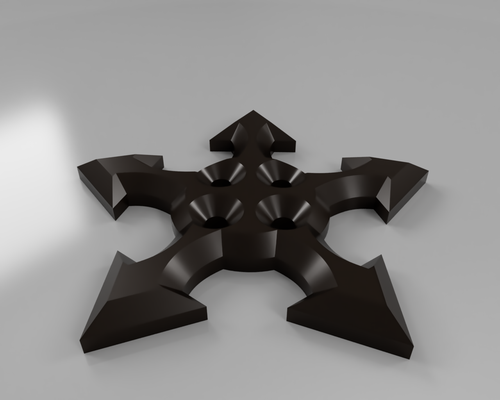shuriken buttonyes by dewgenenny fashion models buttons button 3dprintedbuttons clothesbutton 3d print model - Mito3D
