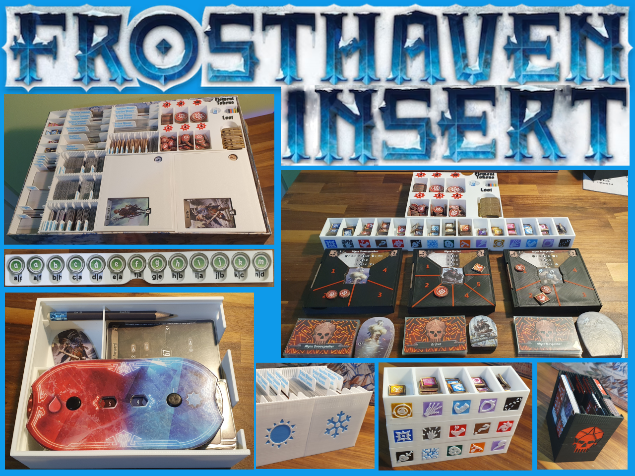 frosthaven inserire by leon h giocattoli giochi tavola tavolo gioco inserti per boardgameinsert organizzatore componenti boardgamesinlay frosthaven3d 3D print model - Mito3D