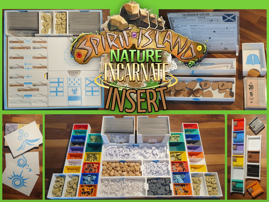 ruh ada doğa vücut kazandırmak eklemek + genişletmeler by leon h oyuncaklar oyunlar yazı tahtası masa oyunları oyunu ekleri boardgameinsert organizatörü bileşenleri spiritisland dalvepençe pürüzlü toprak doğanın enkarnesi 3d print model - Mito3D