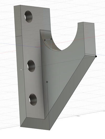 offset mounting hook by sir ox tx tools hooks mountingbracket mount 3d print model - Mito3D